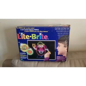 Vtg  1998 LITE-BRITE HASBRO Mr Potato Head CABINET PEG PATTERNS Toy TESTED Works